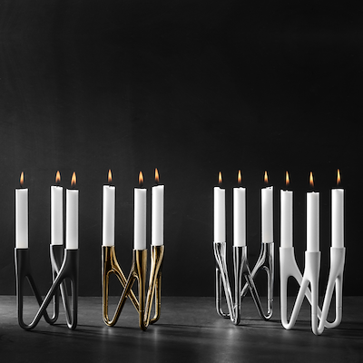 Morsø Roots lysestage 3 arme sort