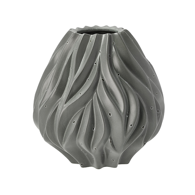Morsø Flame vase grå 15 cm
