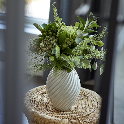 Morsø River vase hvid 21 cm