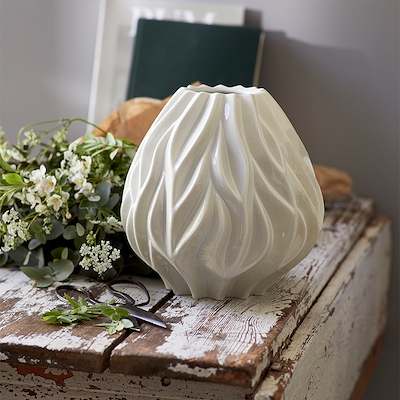 Morsø Flame vase hvid 19 cm