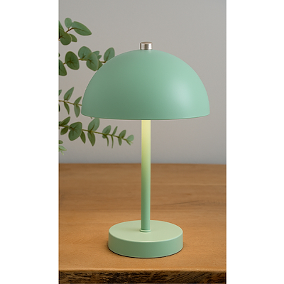 Bordlampe grøn opladeligt med touch H 25,5 cm