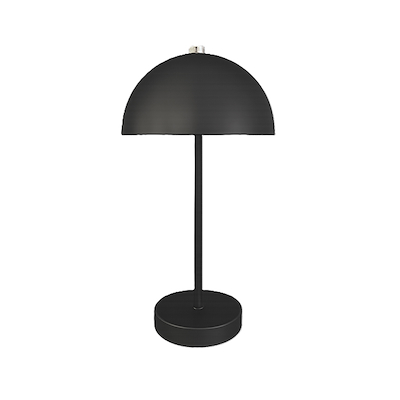 Bordlampe sort opladeligt med touch H 35 cm