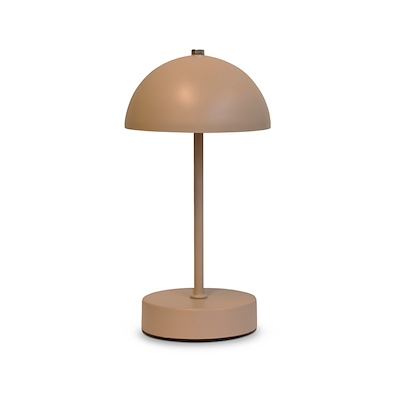 Bordlampe beige opladeligt med touch H 35 cm