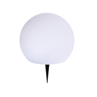 Enjoy solcelle kugle med spyd hvid Ø 20 cm