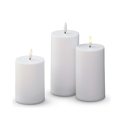 Enjoy solar LED bloklyssæt udendørs hvid Ø 7 cm 3 stk.