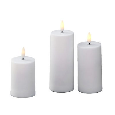 ENJOY LED bloklys sæt udendørs Ø 5,2 cm hvid