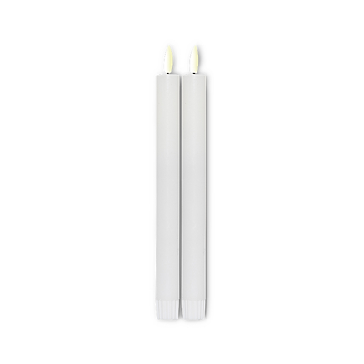 ENJOY LED stagelys 2-pak Ø2,2xH22 cm hvid