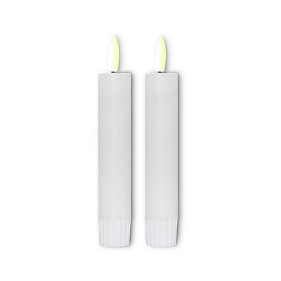ENJOY LED stagelys 2-pak hvid Ø 2,2 x H 11 cm
