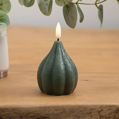 ENJOY LED løglys med timerfunktion Ø 6,5 x H 8 cm grøn