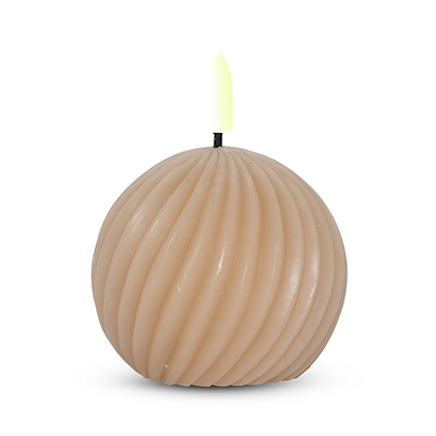 ENJOY LED snoet kugle Ø 8 x 7 cm med timerfunktion sand
