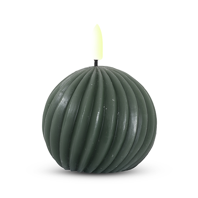 ENJOY LED snoet kugle Ø 8 x 7 cm med timerfunktion grøn