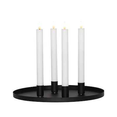 Enjoy lysfad inkl. 4 magnetholdere sort Ø 30 cm