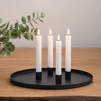 Enjoy lysfad inkl. 4 magnetholdere sort Ø 30 cm