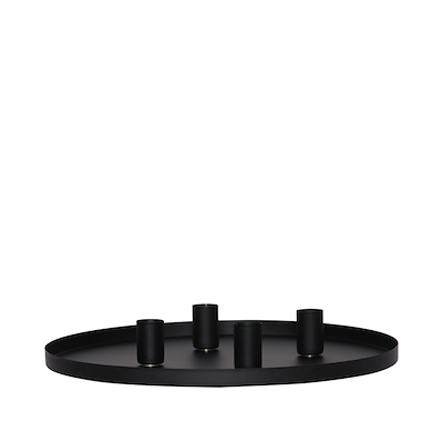 Enjoy lysfad inkl. 4 magnetholdere sort Ø 30 cm