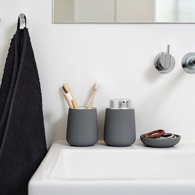 Zone Nova tandbørstekrus grå