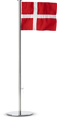 Zone bordflag rød H40 cm