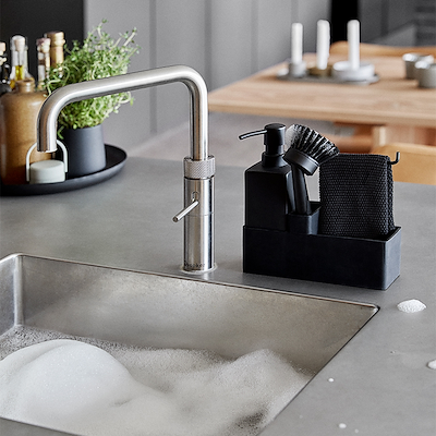 Zone opvaskesæt 4 dele sort