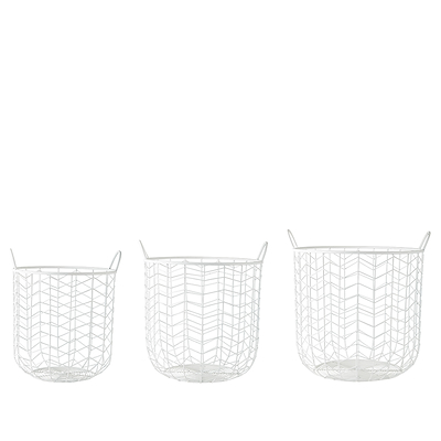 Villa Collection kurvesæt med hank 3 stk. hvid