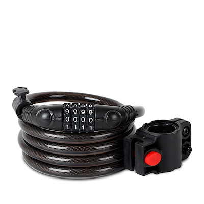 Triathlon spirallås med 4-cifret kode, Ø10 cm