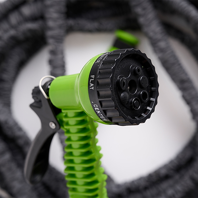 Grouw flexslange med brusepistol grøn 15 meter