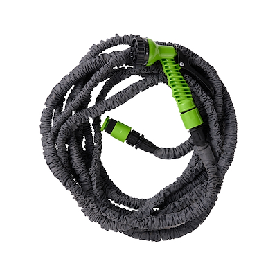 Grouw flexslange med brusepistol grøn 15 meter