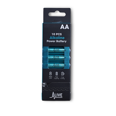 AA-batterier 10 stk. 1,5 V