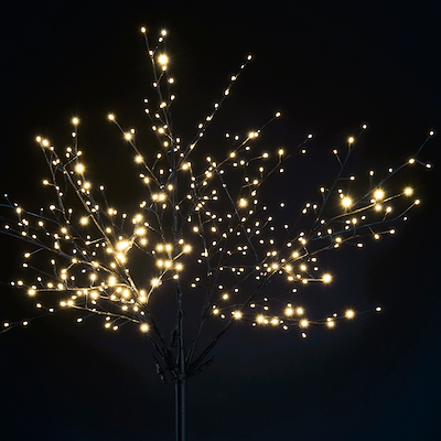 Lystræ med 380 LED lys H200 cm