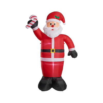 Julemand oppustelig figur multifarvet 2,4 m