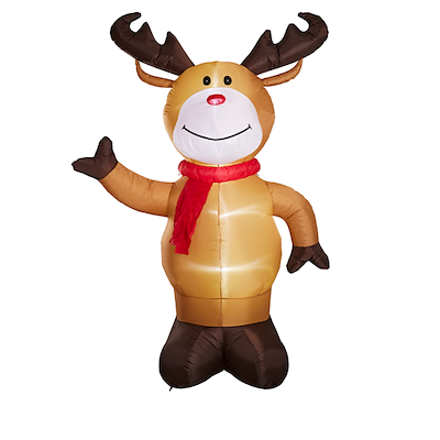 Oppusteligt rensdyr multifarvet