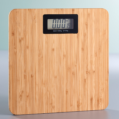 Badevægt bambus max 180 kg