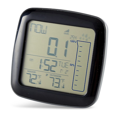 Regnmåler digital sort