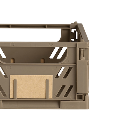 Stabelbar foldekasse valnød 17x12,5 cm 2 stk.