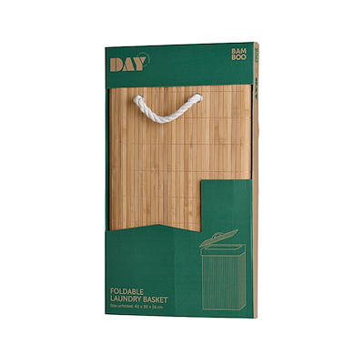 Day vasketøjskuv foldbar bambus