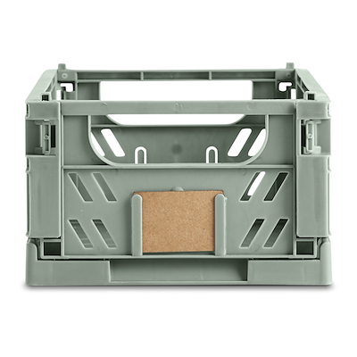 Stabelbar foldekasse mint 25 x 16,5 x 10 cm