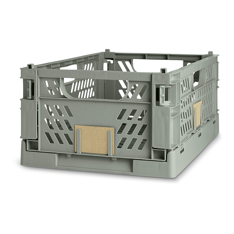 Stabelbar foldekasse mint 50 x 33 x 20 cm