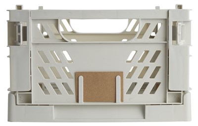 Stabelbar foldekasse hvid 50 x 33 x 20 cm