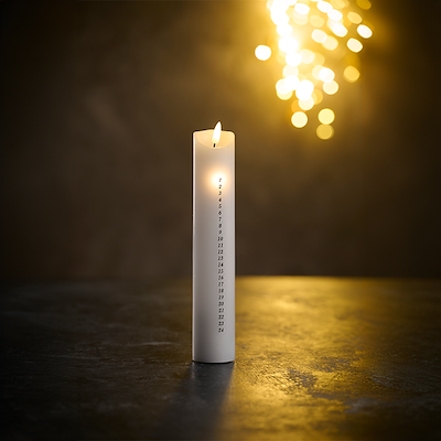 LED kalenderlys H28 cm