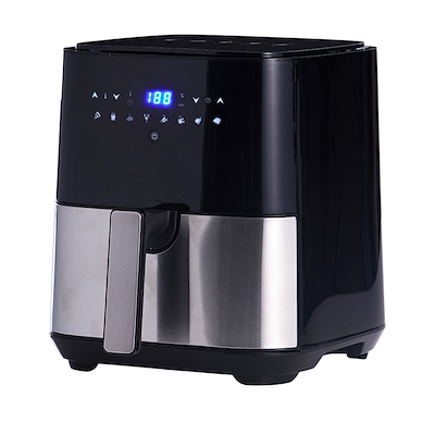 Digital airfryer stål 5 liter 1450 watt