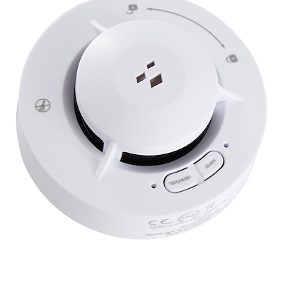 Nor-Tec røgalarm Ø8,5x4,1 cm 2-pak