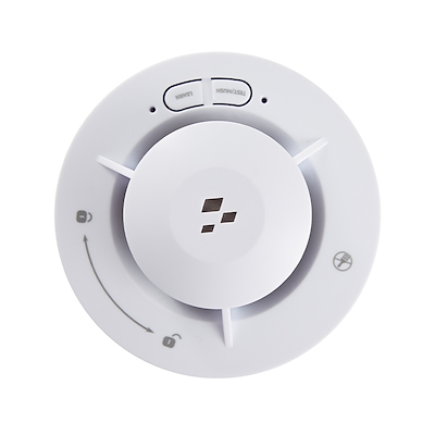 Nor-Tec røgalarm Ø8,5x4,1 cm 2-pak