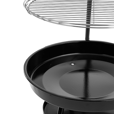 Dangrill tripod bålsted med bålfad og rist