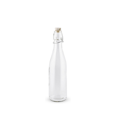 Saftflaske i glas med patentprop 1 liter