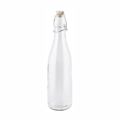 Saftflaske i glas med patentprop 1 liter