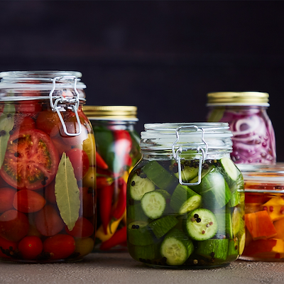 Sylteglas med skruelåg 1 liter