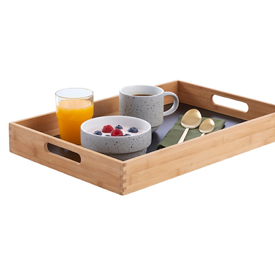 Serveringsbakke bambus 32x48x6 cm