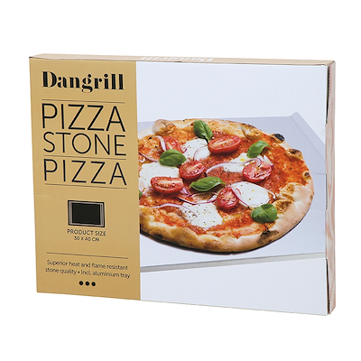 Dangrill pizzasten aluminium 40x30 cm