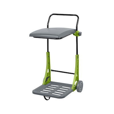 Grouw havevogn affalstativ med låg