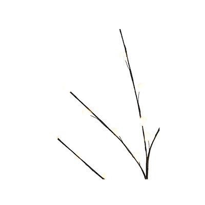 Gren med 20 LED lys H45 cm