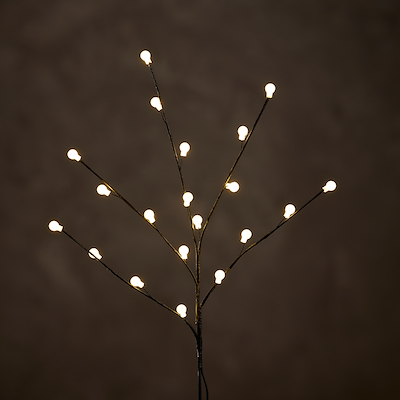 Gren med 20 LED lys H45 cm