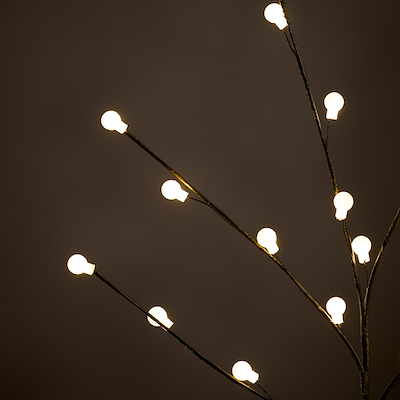 Gren med 20 LED lys H45 cm